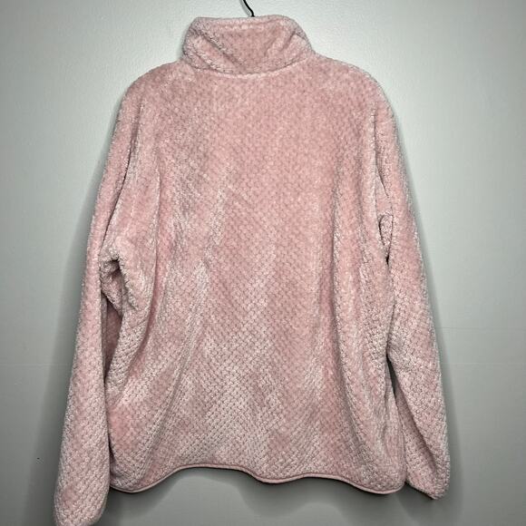 Columbia Fire Side Sherpa Full Zip Pink Fleece Jacket Women's XXL Fuzzy Soft - Picture 8 of 10